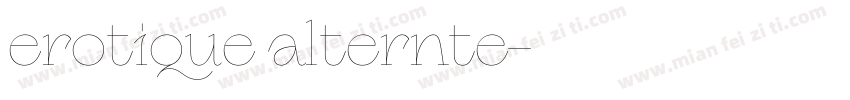 erotique alternte字体转换